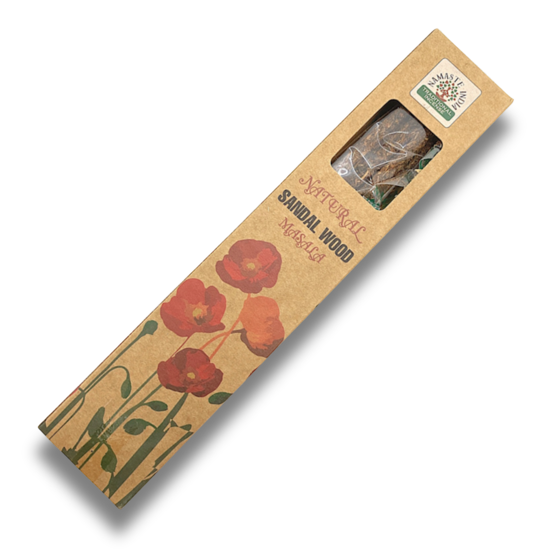 INCIENSO NATURAL SANDAL WOOD - NAMASTE INDIA