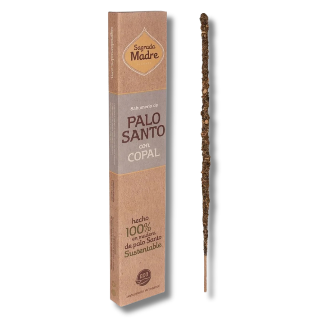 SAHUMERIO PALO SANTO CON COPAL - SAGRADA MADRE