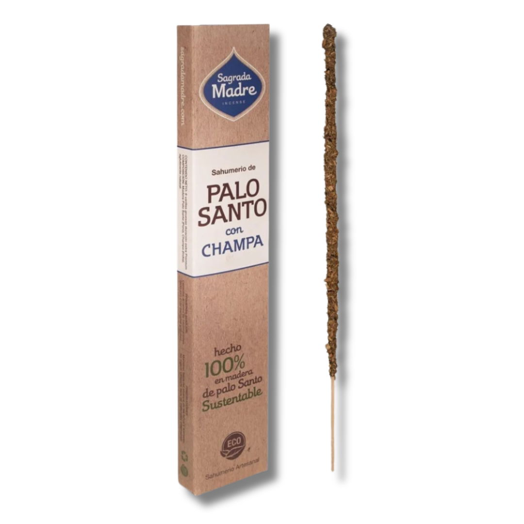 SAHUMERIO PALO SANTO CON CHAMPA - SAGRADA MADRE
