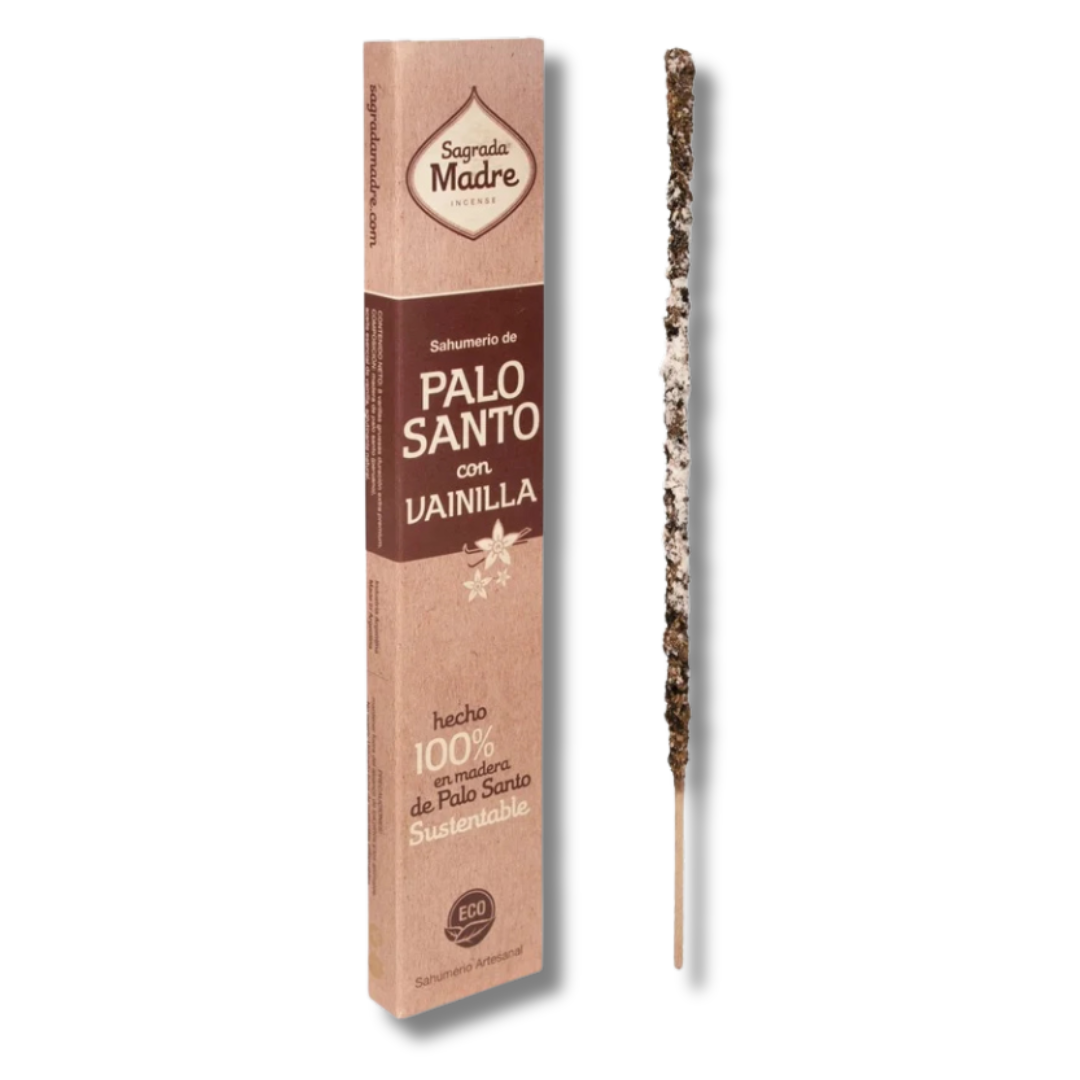 SAHUMERIO PALO SANTO CON VAINILLA - SAGRADA MADRE