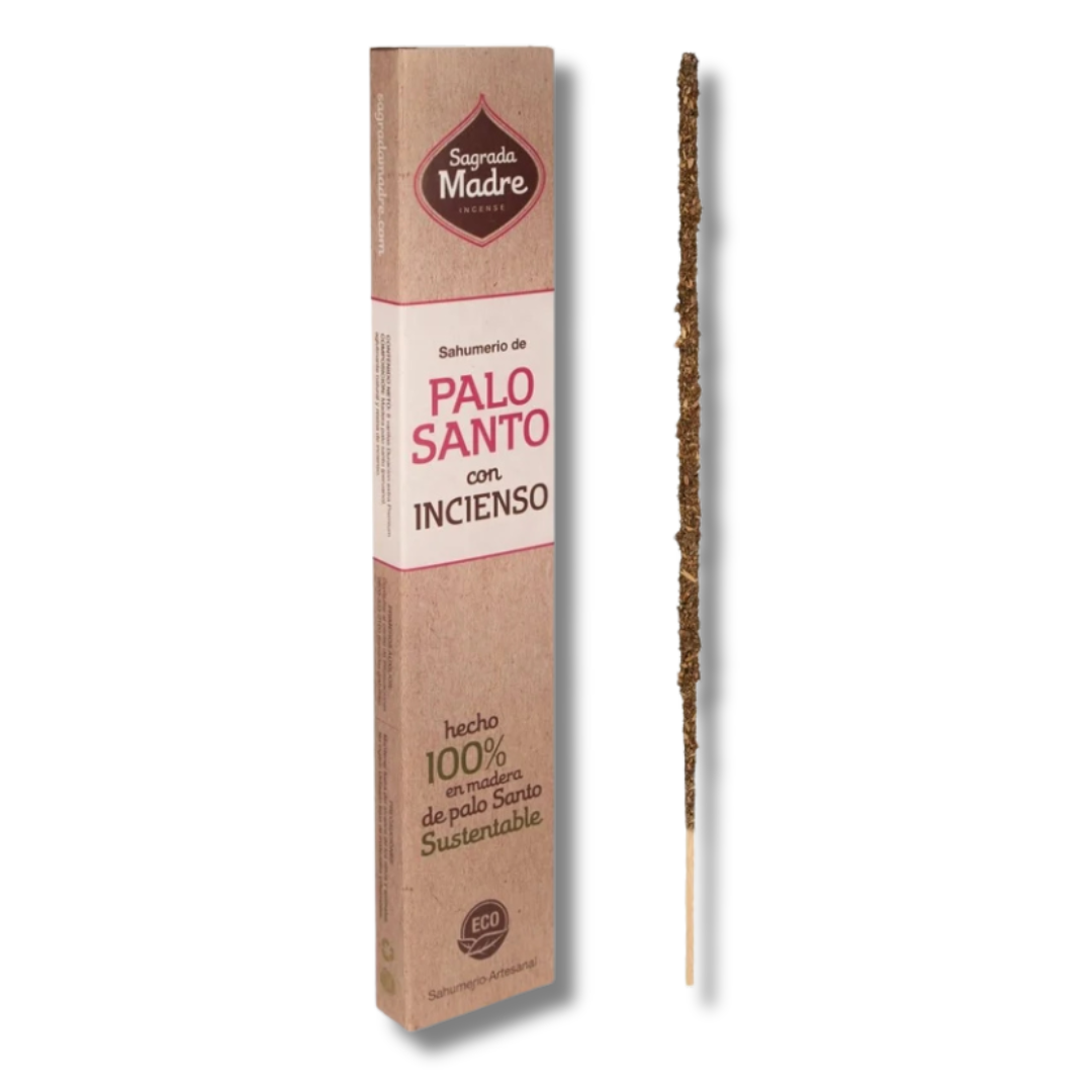 SAHUMERIO PALO SANTO CON INCIENSO - SAGRADA MADRE