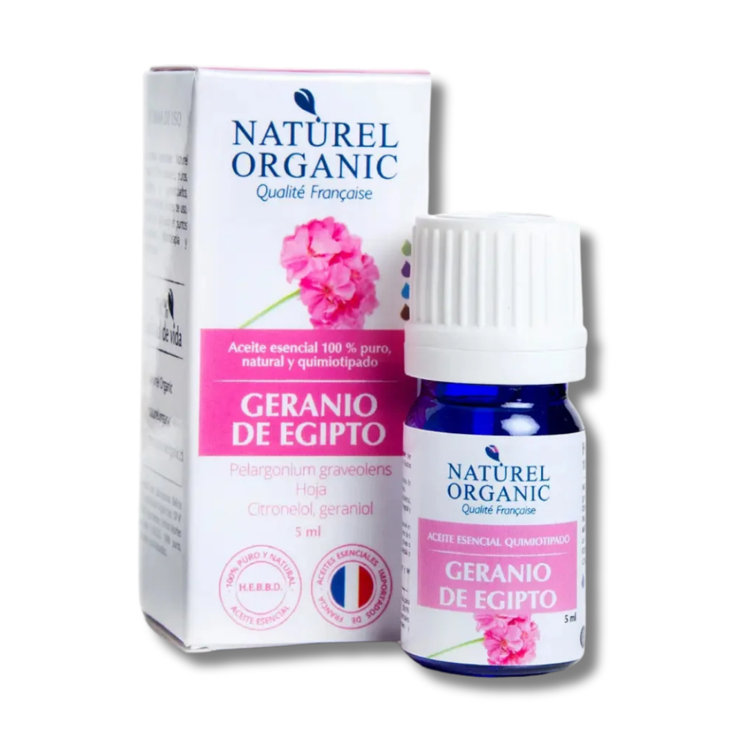 ACEITE ESENCIAL GERANIO DE EGIPTO - NATUREL ORGANIC 5ML