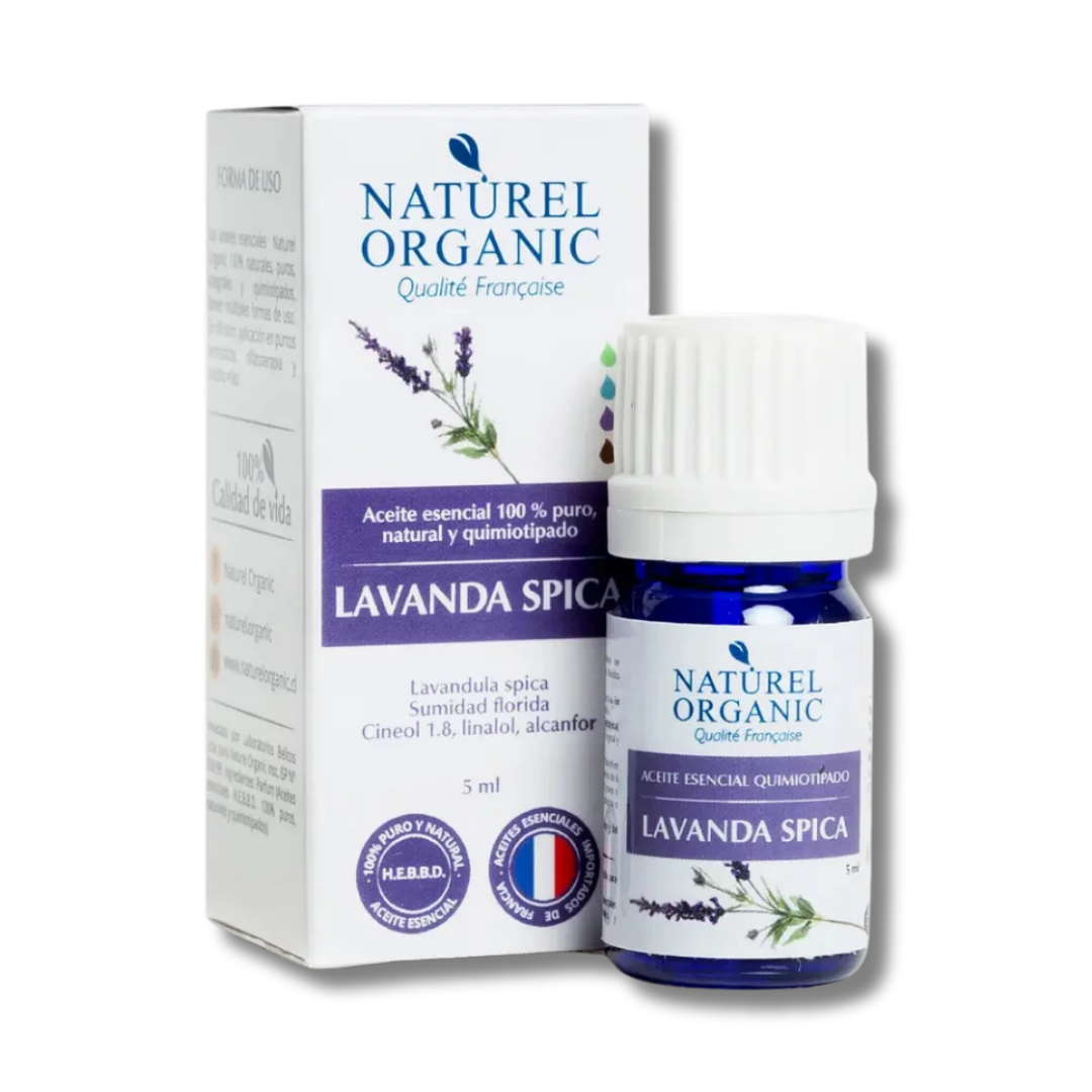 ACEITE ESENCIAL LAVANDA SPICA - NATUREL ORGANIC 5ML