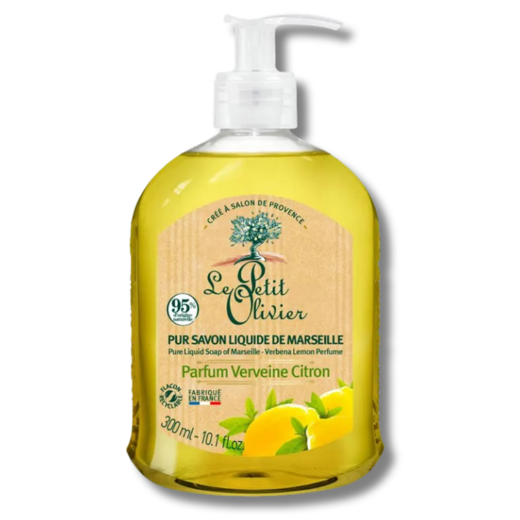 JABÓN LÍQUIDO DE MARSELLA VERBENA Y LIMÓN - LE PETIT OLIVIER 300ML