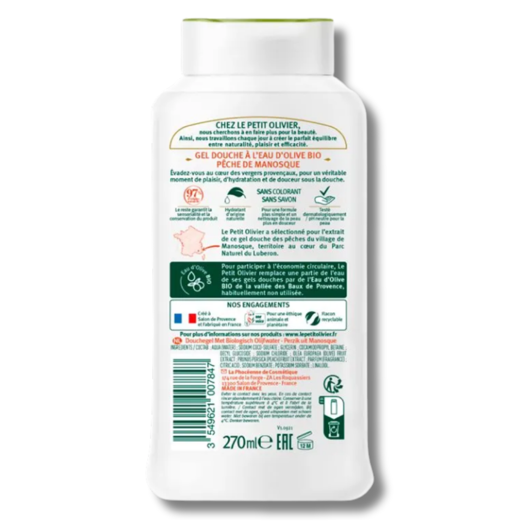 GEL DE DUCHA OLIVA DURAZNO - LE PETIT OLIVIER 270ML