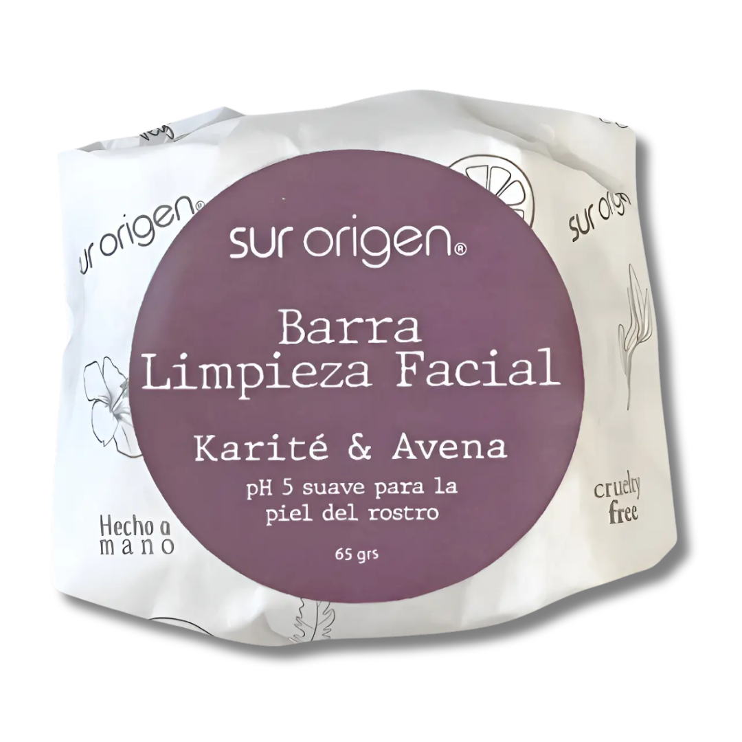 BARRA LIMPIEZA FACIAL KARITÉ Y AVENA - SUR ORIGEN 65GRS