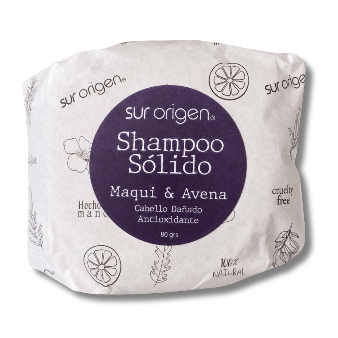 SHAMPOO SÓLIDO MAQUI Y AVENA - SUR ORIGEN 80GRS