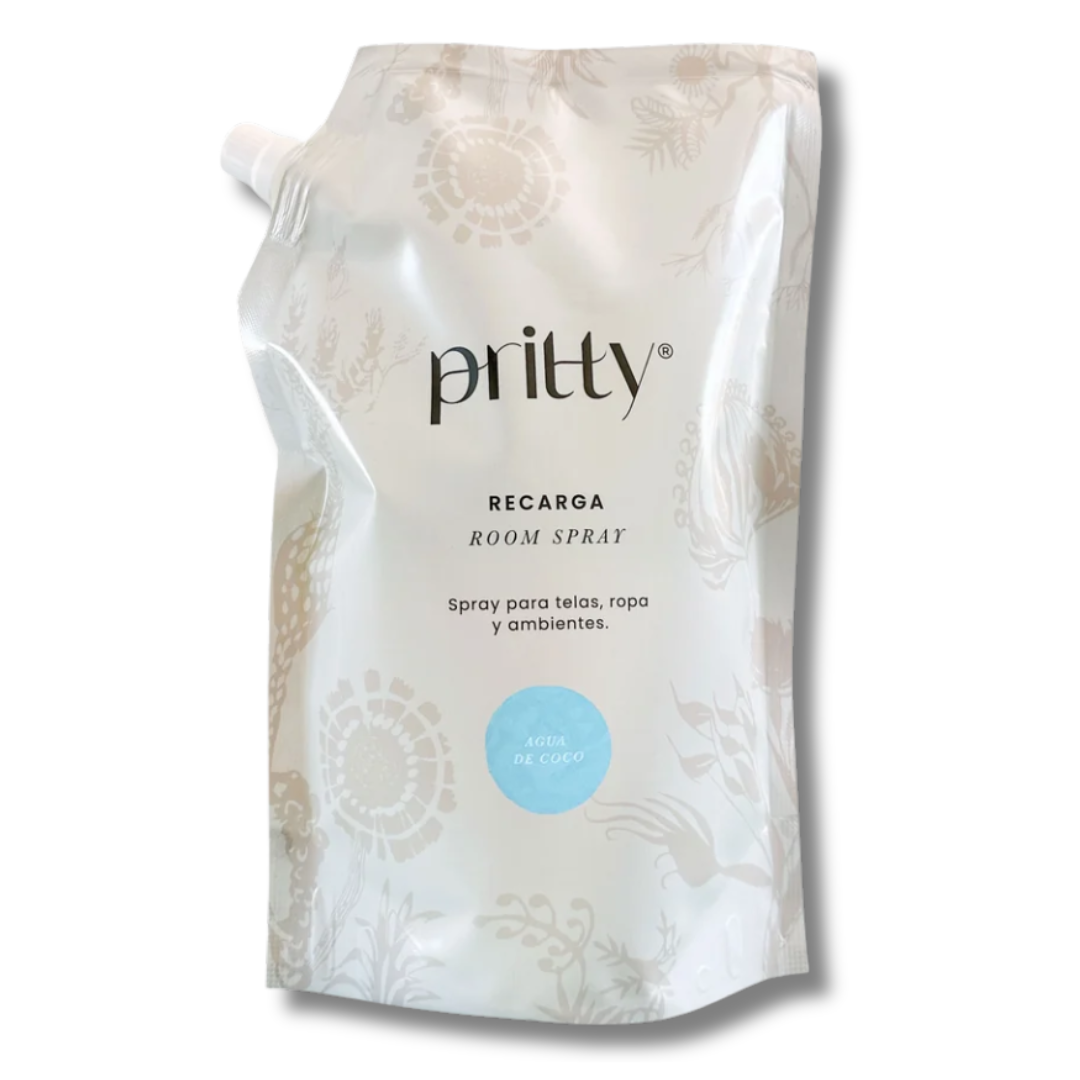 RECARGA ROOM SPRAY AGUA DE COCO - PRITTY DESIGN 1000ML