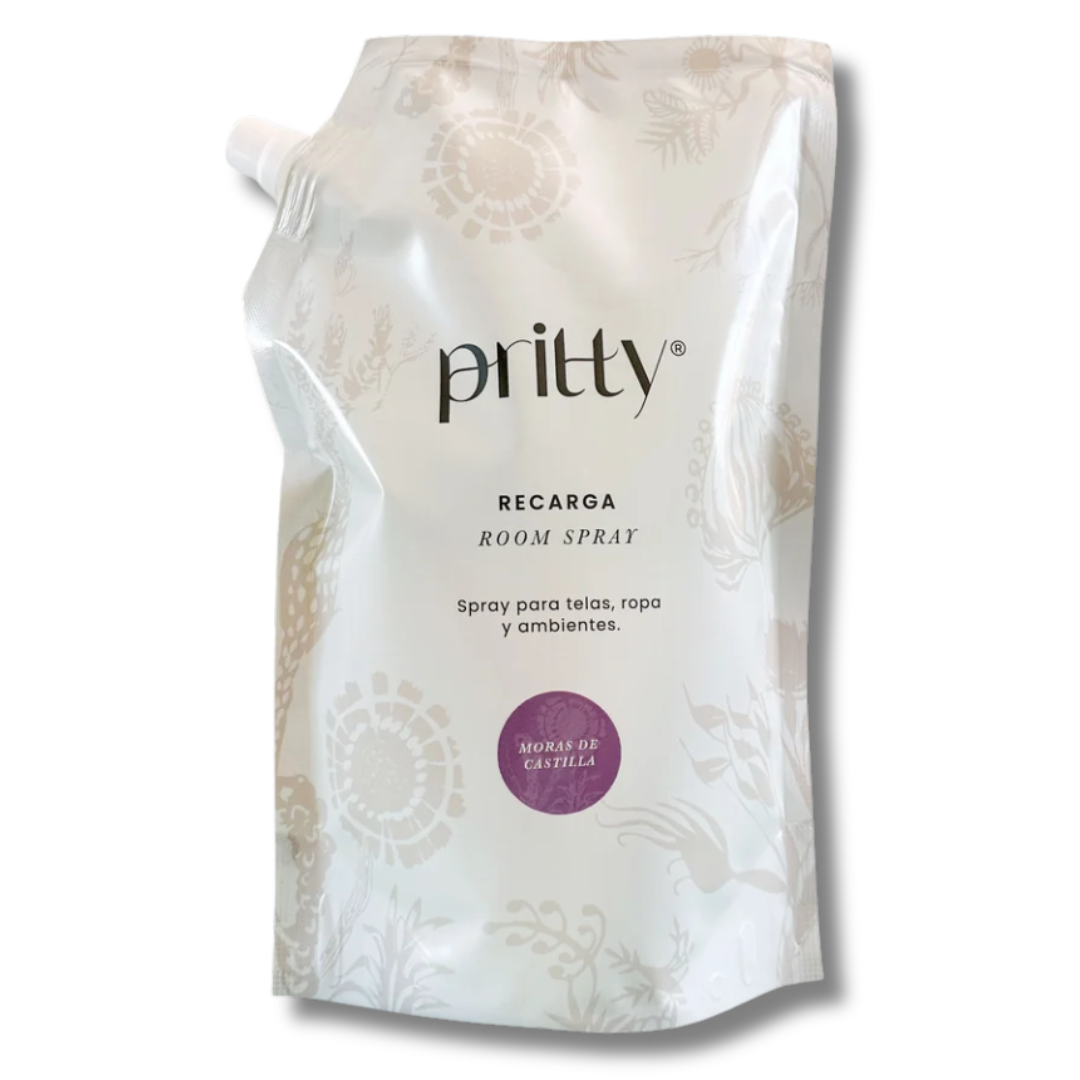 RECARGA ROOM SPRAY MORAS DE CASTILLA - PRITTY DESIGN 1000ML