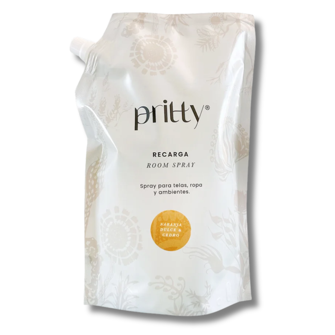 RECARGA ROOM SPRAY NARANJA CEDRO - PRITTY DESIGN 1000ML