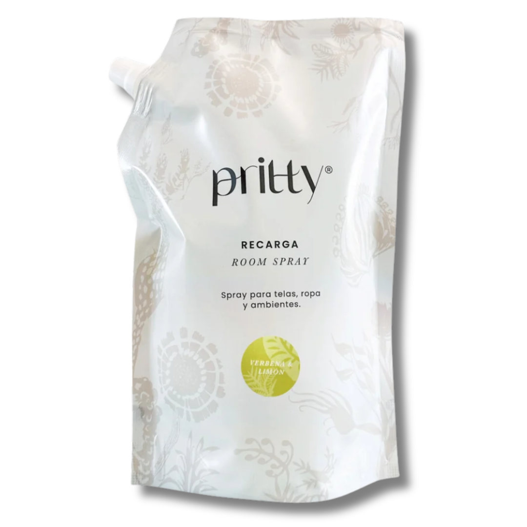 RECARGA ROOM SPRAY VERBENA LIMÓN - PRITTY DESIGN 1000ML