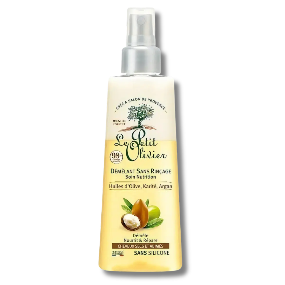 SPRAY DESENREDANTE CABELLO SECO ARGÁN KARITÉ OLIVA - LE PETIT OLIVIER 150ML